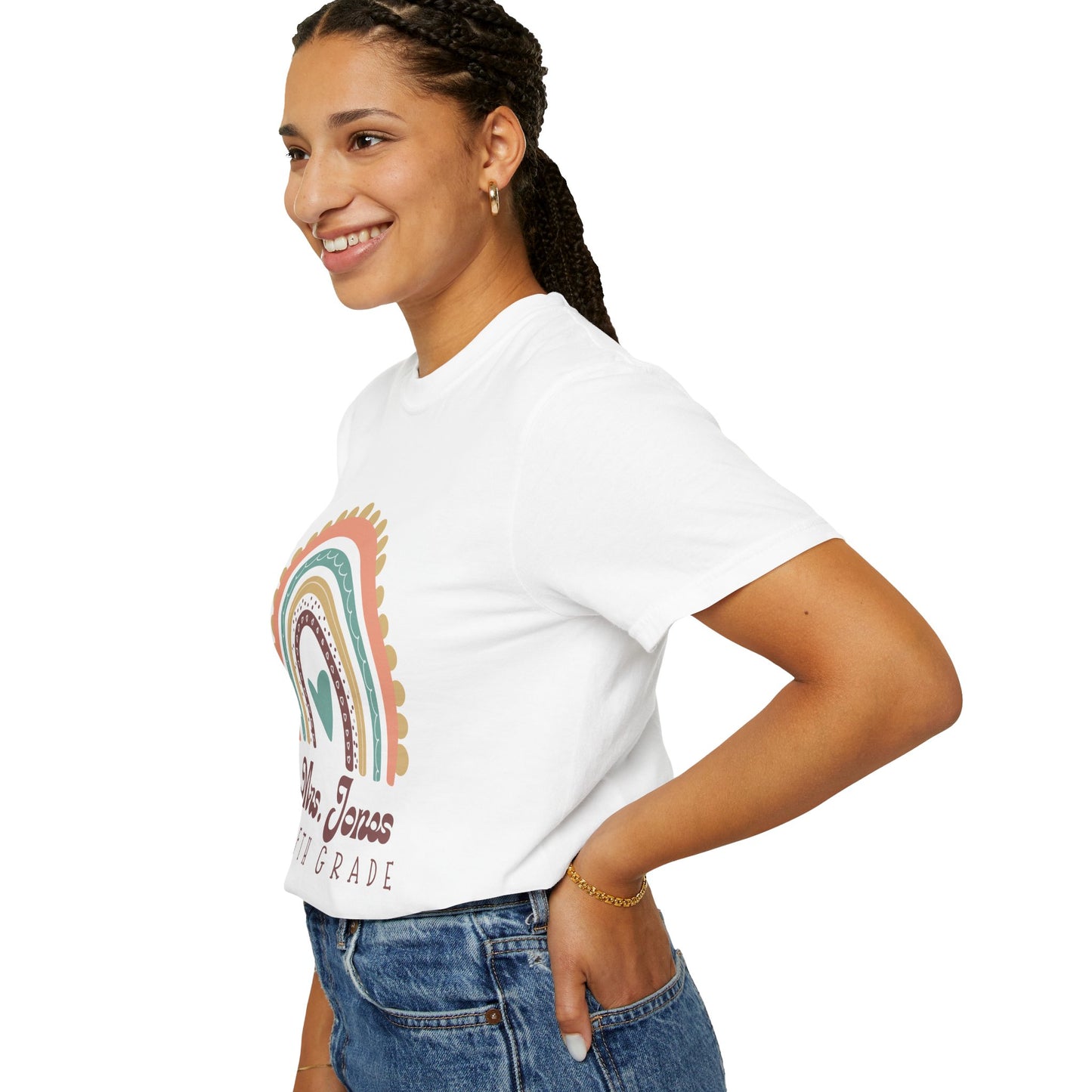 Personalized Teacher T-Shirt, Mrs. Jones Fifth Grade Shirt, Gift for Educators, Back to School Tee, Custom Class Apparel