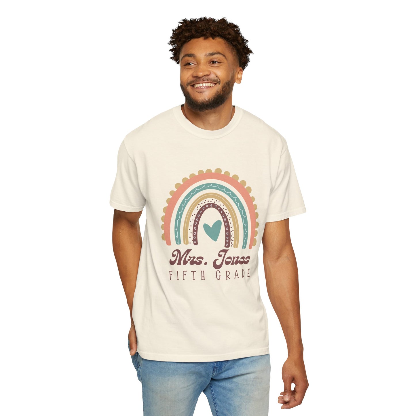Personalized Teacher T-Shirt, Mrs. Jones Fifth Grade Shirt, Gift for Educators, Back to School Tee, Custom Class Apparel