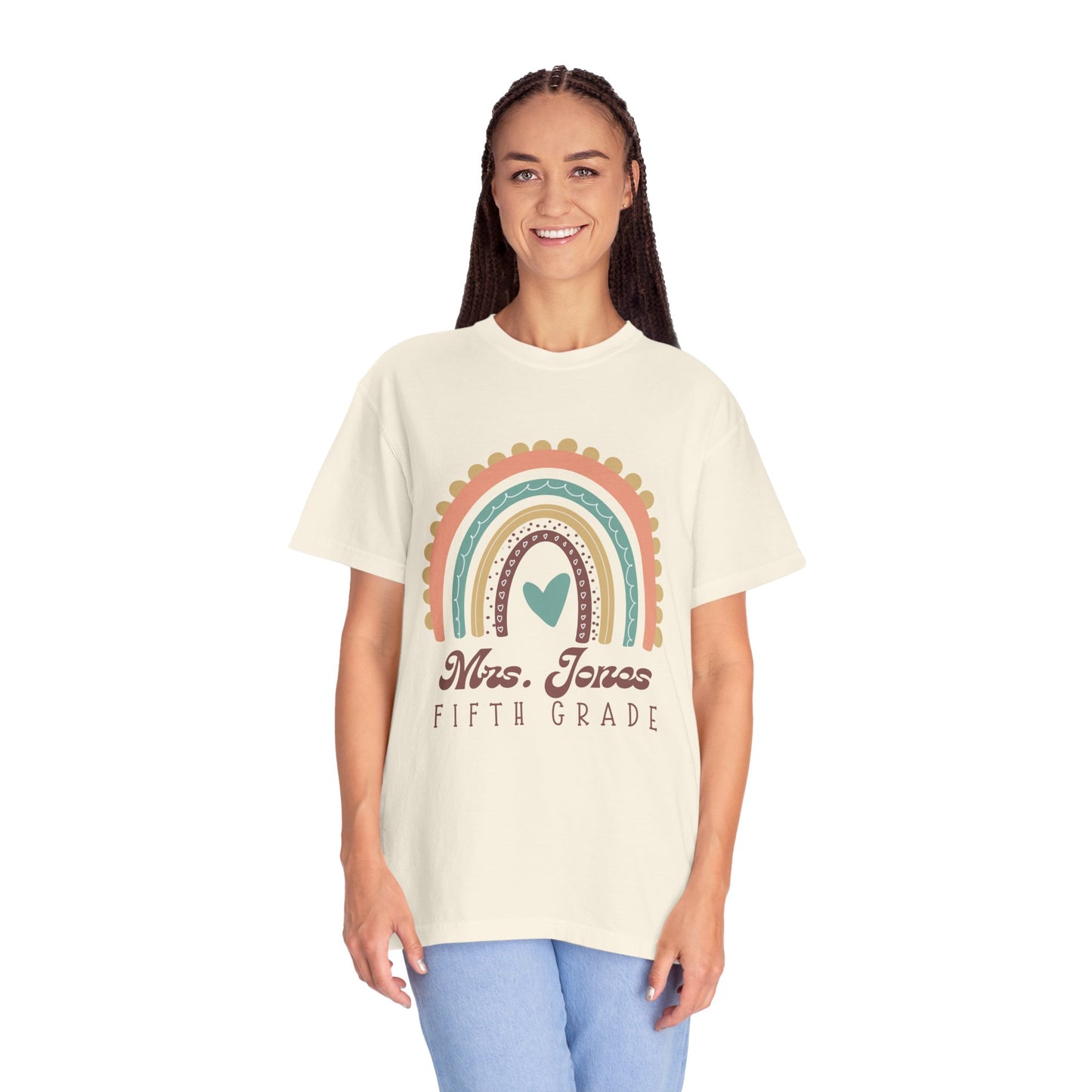 Personalized Teacher T-Shirt, Mrs. Jones Fifth Grade Shirt, Gift for Educators, Back to School Tee, Custom Class Apparel