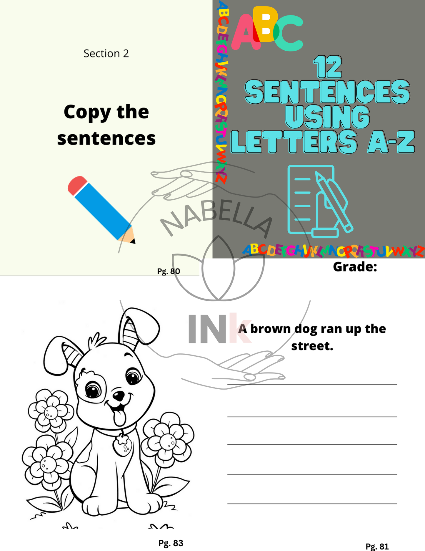 My First 100 Paged ABC Binder: Print-Ready Alphabet Tracing & Activity Sheets