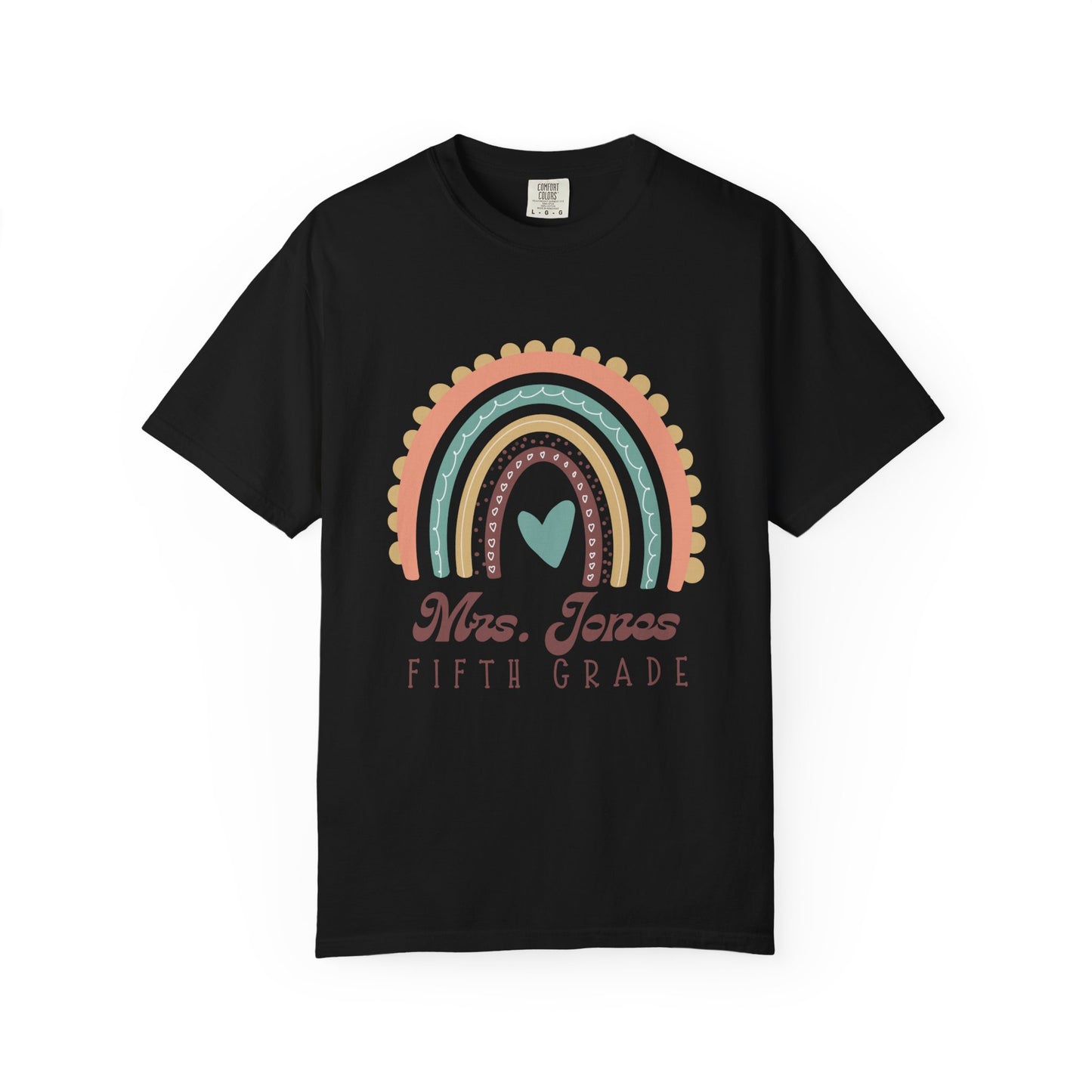 Personalized Teacher T-Shirt, Mrs. Jones Fifth Grade Shirt, Gift for Educators, Back to School Tee, Custom Class Apparel